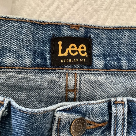 Vintage Up Cycled Lee Jeans Size 32 x 30 - Picture 7 of 8